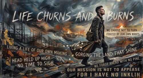 Life takes a turn, artwork from Ferdouse’s original website